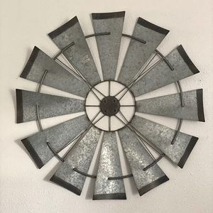 Farmhouse windmill wall decor